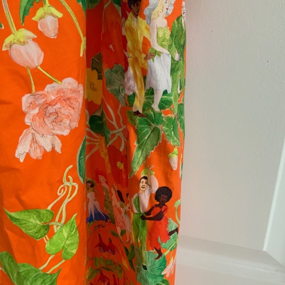 Rachel Antonoff Orange Floral Halter Dress - Picture 2 of 8